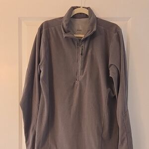 Eddie Bauer Men's Charcoal Zip-Up Sweater